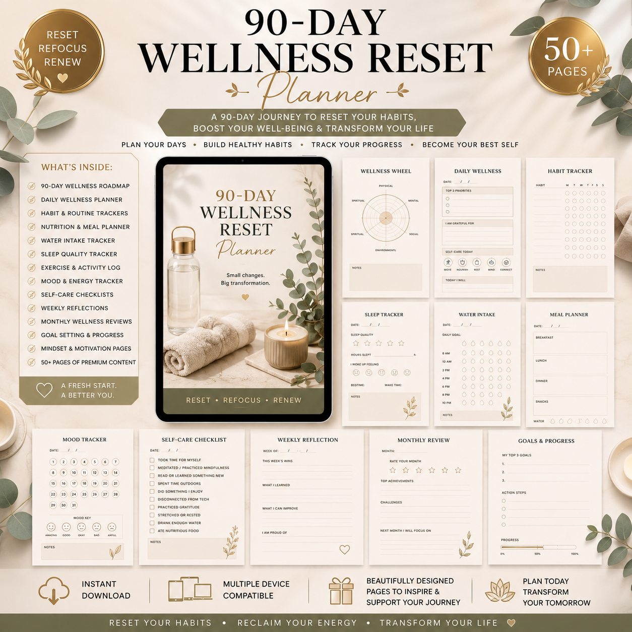 90-Day Wellness Reset Planner